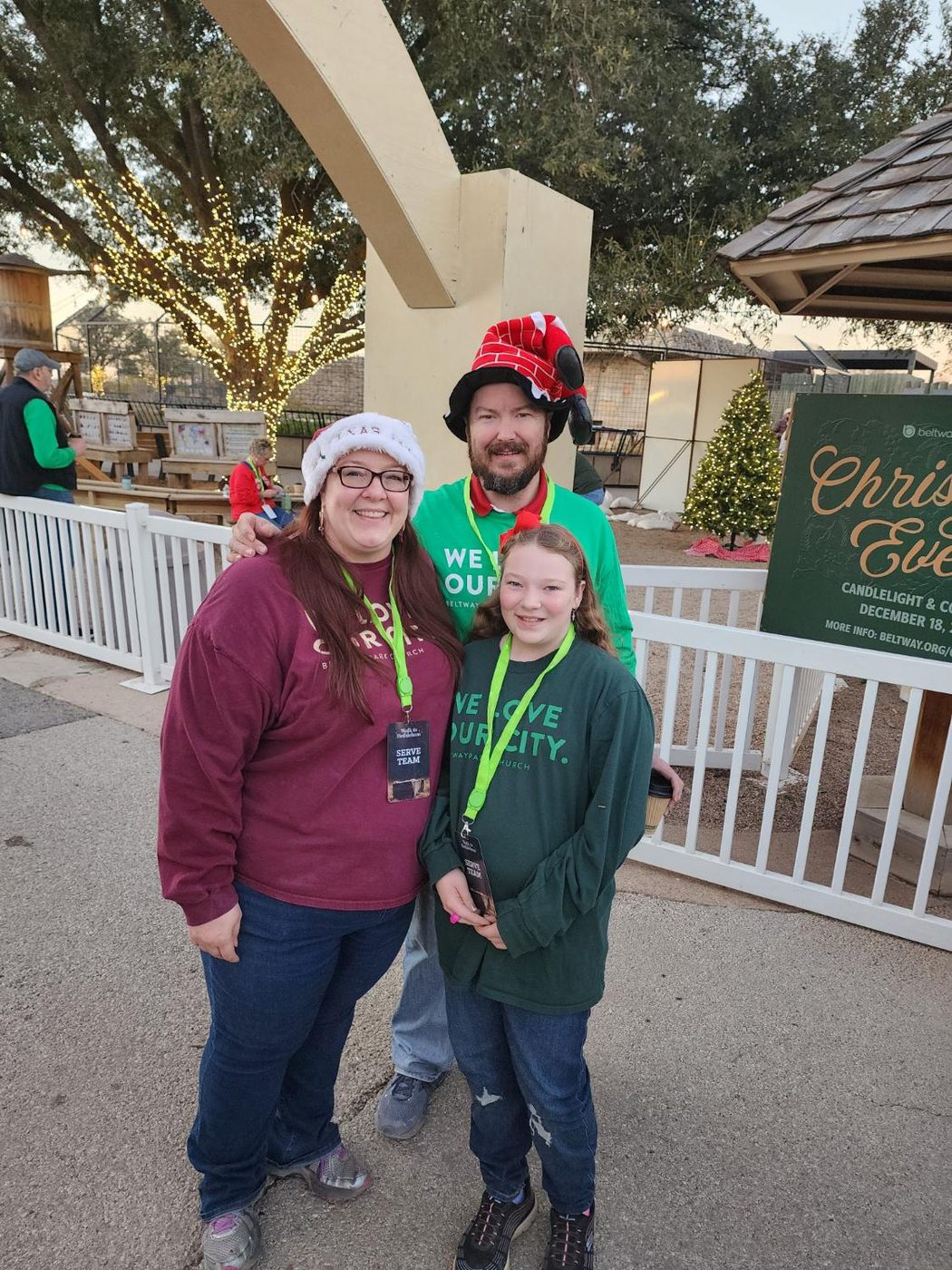 Serving with family